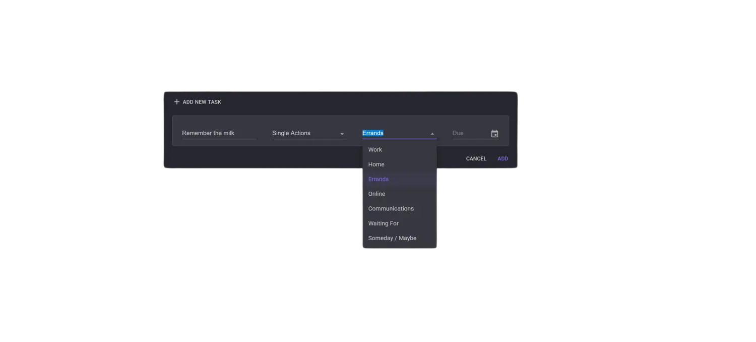 TaskFocus Today view with prioritized tasks